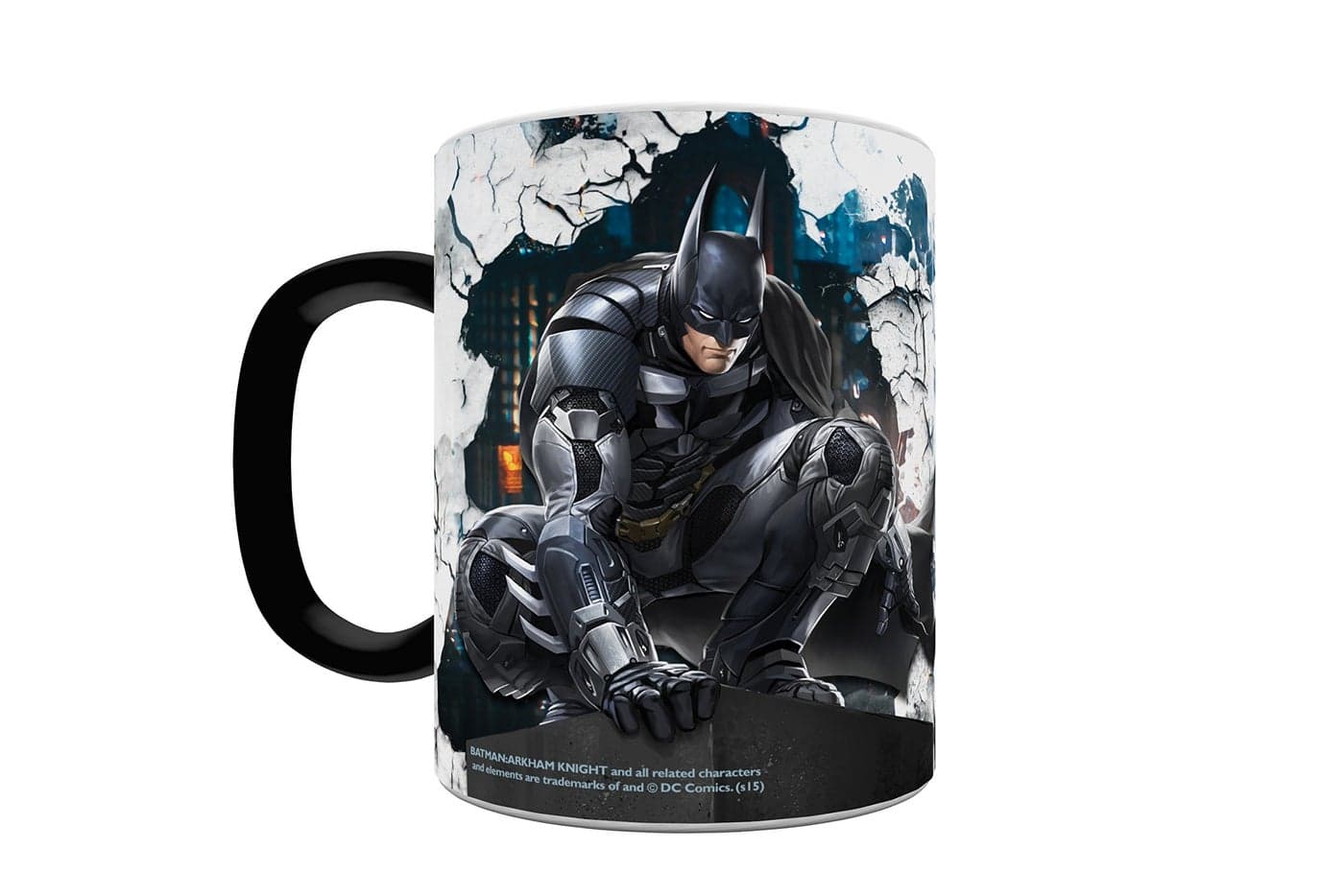 Morphing Mugs Batman Arkham Knight Batman Ceramic Mug Black 325ml