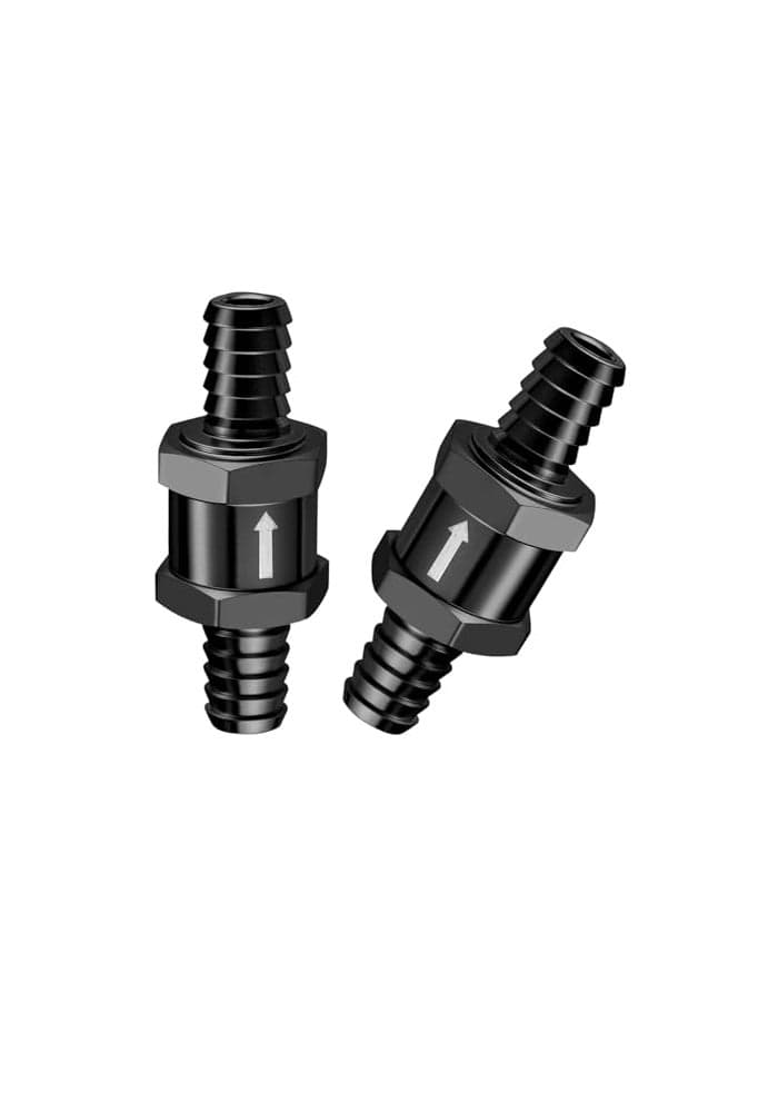 EVIL ENERGY 38 Fuel Check Valve One Way Inline Non Return Diesel Gasoline Black 10mm OD2PCS