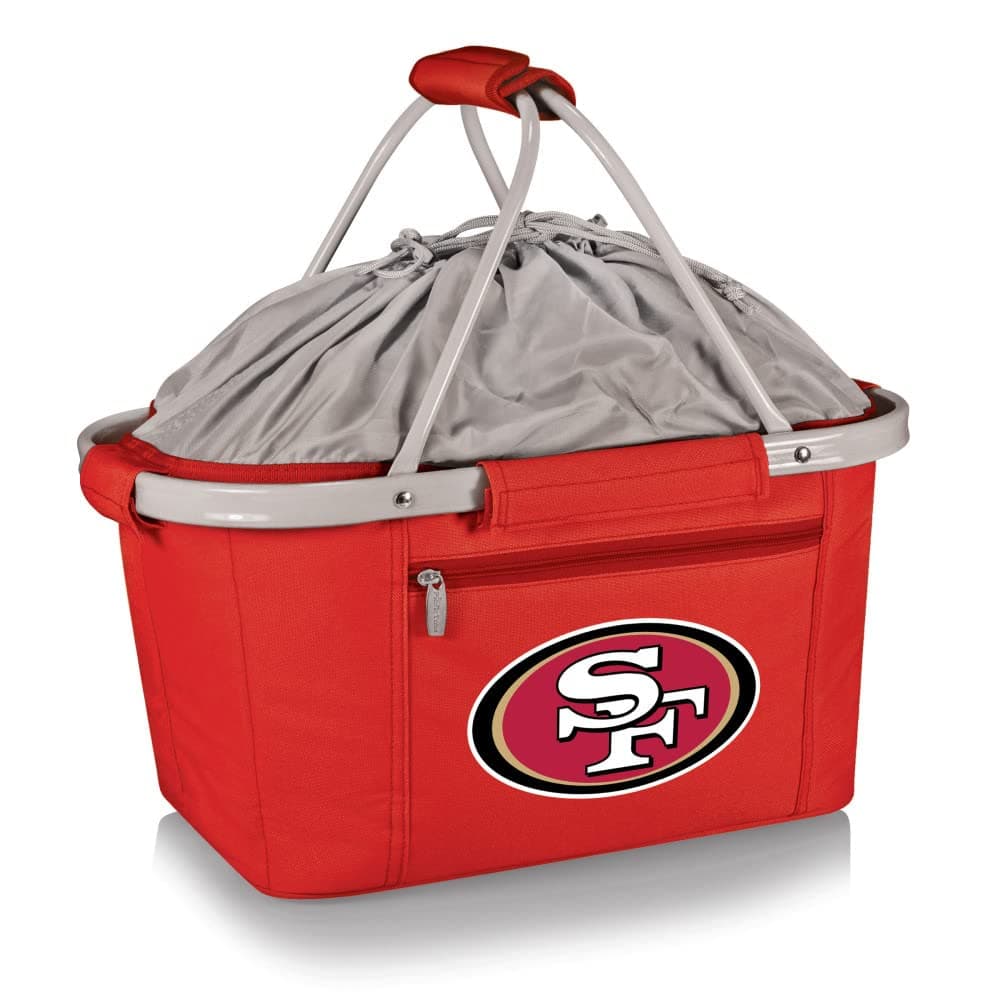 PICNIC TIME Scarlet San Francisco 49ers Metro Basket Collapsible Tote