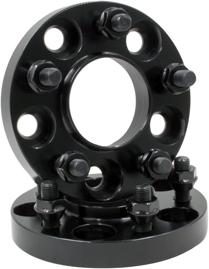 Wheel Accessories Parts 2 Pcs Hub Centric Wheel Spacers 5 on 450 1143mm 20mm Thick 6410mm Hub M12 15 12x15 Thread Stud Fits Honda Acura Passenger Cars