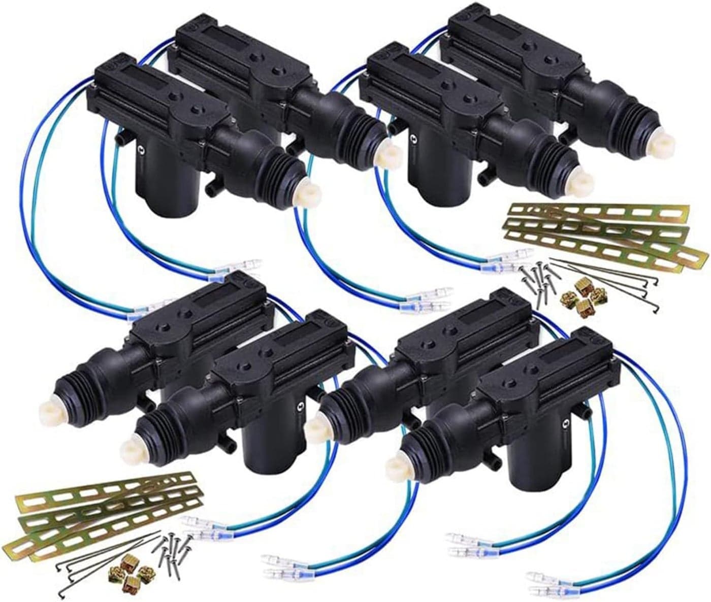 ZONETECH Universal High Power Door Lock Actuator - 8-Pack Heavy Duty Durable