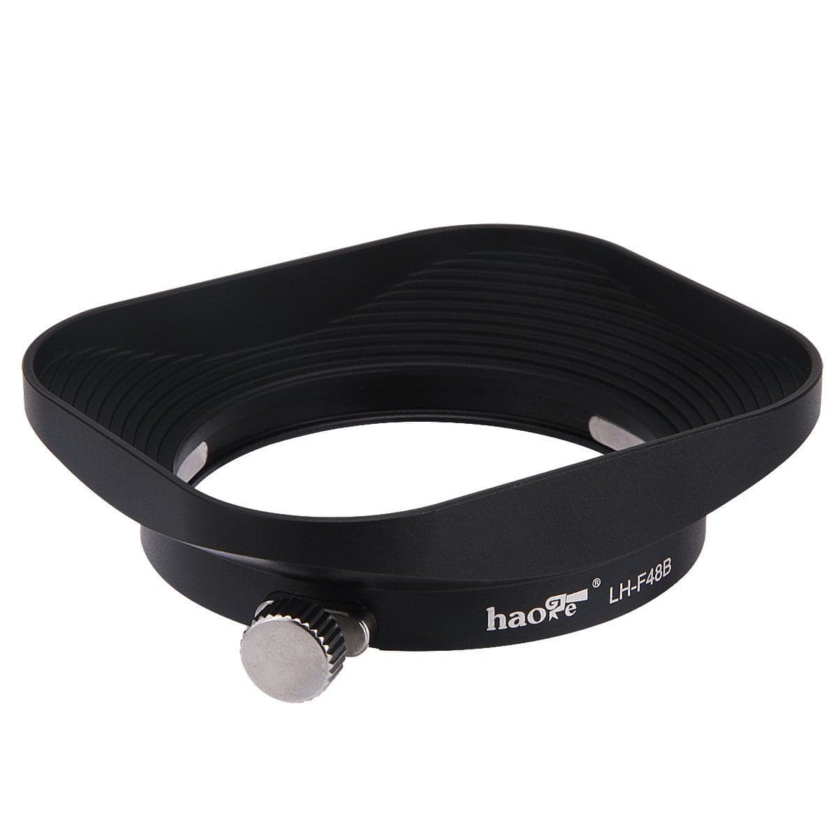 Haoge LH-F48B Square Metal Lens Hood Shade for Olympus M.ZUIKO Digital 17mm f1.8 17 1.8 Lens Replace Olympus LH-48B Black