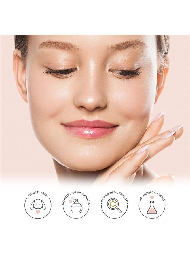 YUGLO Moisture & Collagen Booster Lip Sleeping Mask | Treatment to Restore, Hydrate & Plump Dry, Chapped Lips - Peach