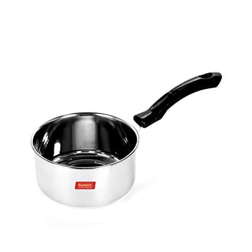 Sumeet Stainless Steel Saucepan, 1.5 L, 1 Piece (White), 1500 Ml