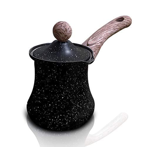12 oz Turkish Coffee Pot Multipurpose Arabic Coffee Ibrik Heavy-Duty Stainless Steel Corrosion Resistant and Food-Grade (350 ml)