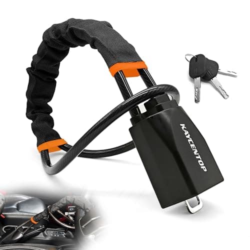 KAYCENTOP Car Steering Wheel Lock Seat Belt Lock AntiTheft Device Max 17 Inch Length Small and LightWeight MultiFunctional Fit Most Vehicle SUV Golf Cart Security Black
