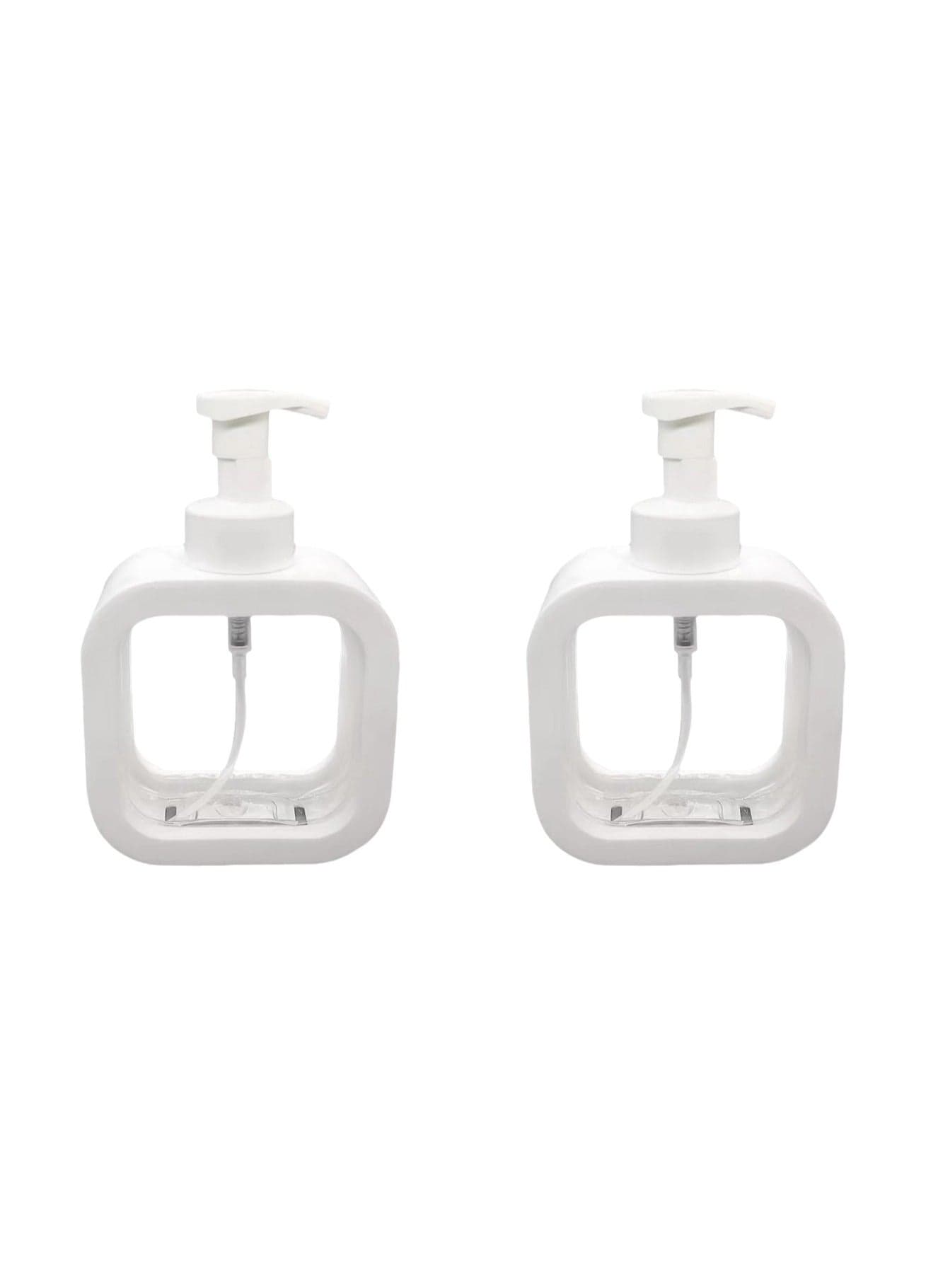Two-Pack Of Clear Soap Dispensers With Pumps, Refillable, Suitable For Kitchen Sinks, Bathroom Countertops