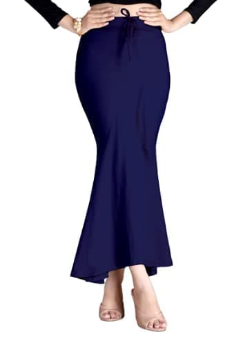 ALYNE Women's Saree Shapewear Petticoat, Women's Saree Shapewear Petticoat for Comfortable Draping for Women Navy