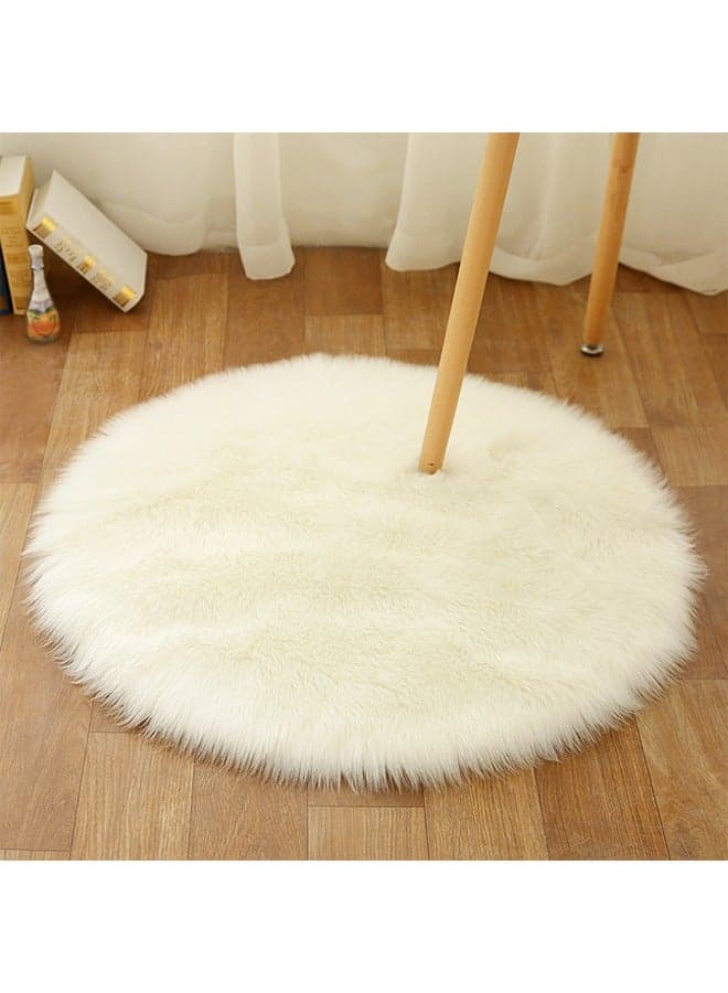 Modern Fluffy Long Pile Area Rug Non-Slip, Super Soft Decor Contemporary Carpet 180*180 Cm