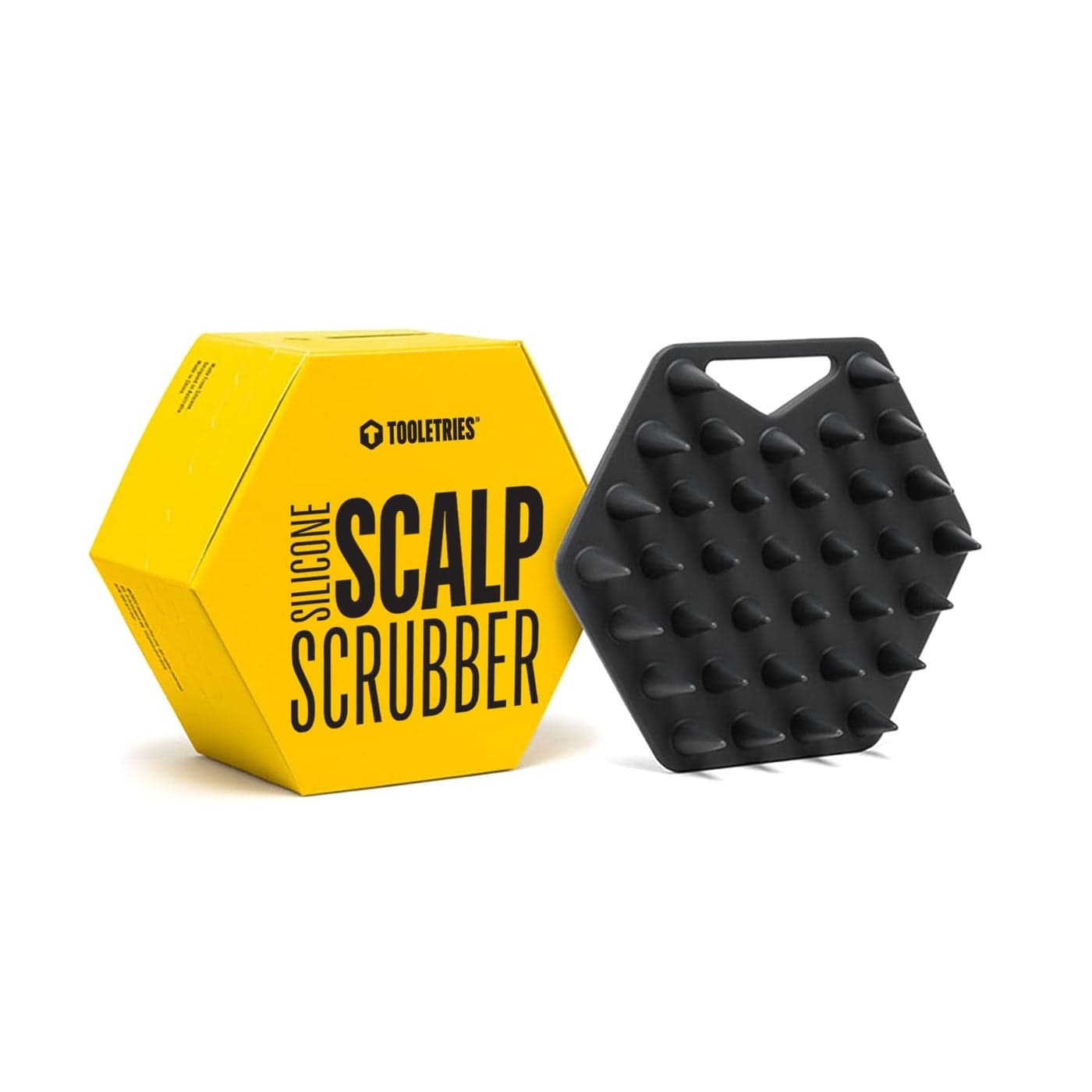 TOOLETRIES Scalp Scrubber Silicone Exfoliating Hair Scrubber for Men Bath Shower Accessories Durable Scalp Massager That Boosts Circulations Strengthens Hair Charcoal