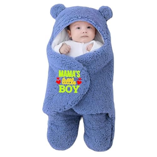 Swissberry Baby Blanket New Born Pack of Hooded Wearable Swaddle Wrappers Security Blankets Pack of 1 Pc.(Turquoiseblue, 0-6 Months)