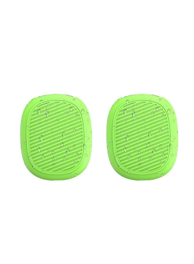 Case Cover T2 For Apple AirPods Max 1pair Bluetooth Headset Anti-Fall Silicone Protective Case Luminous Green