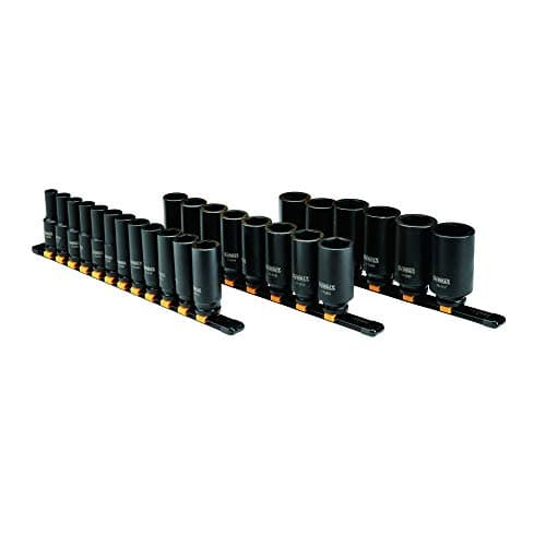 DEWALT DWMT19242 26PC MM 1/2" Drive Impact Deep Socket Set