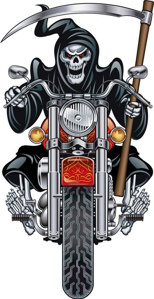 5 Ace grim reaper Wall Sticker Poster|size:12x18 inch|multicolor