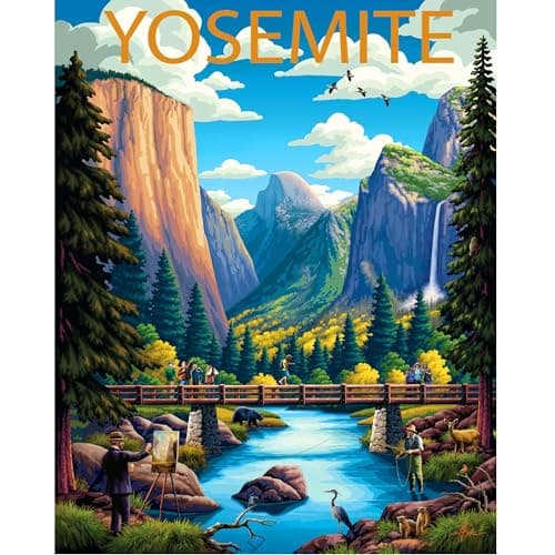 Boardwalk Puzzles Yosemite National Park 1000 Piece Jigsaw Puzzle for Adults Made in USA
