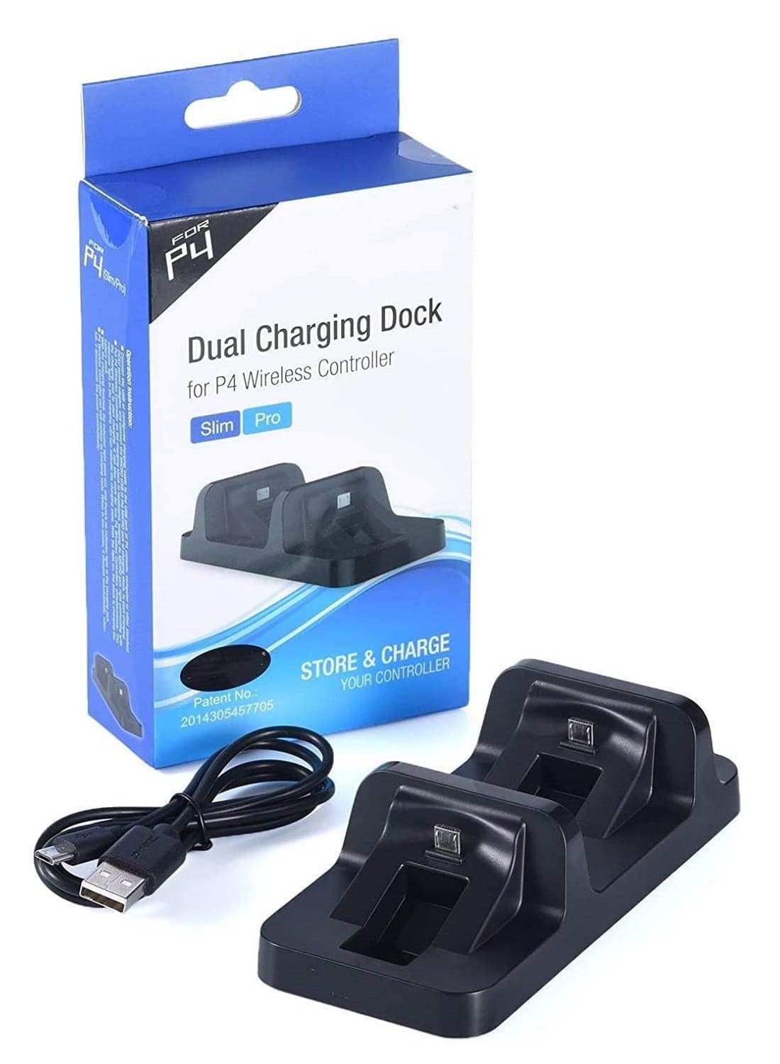 2 in 1 Dual Charging Dock Station for Sony Playstation 4 PS4 Wireless Controller PS4