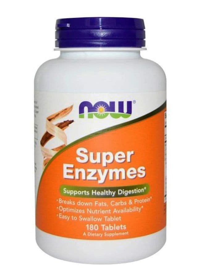 Now Foods Super Enzymes Dietary Supplement 180 Tablets