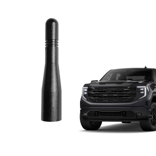for GM Truck Short Antenna Fit for GMC Sierra and Chevy Silverado All Models | Black 3 inches Short Replacement Antennase | for Sierra Silverado Truck Antenna Accessories | Car Wash Safe