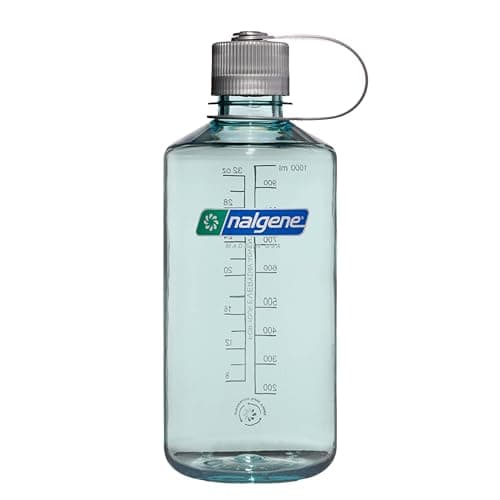 Nalgene Leak Proof Tritan BPA-Free Water Bottle - 32 oz Narrow Mouth - Made in the USA for Outdoor Use & Daily Hydration (Seafoam)