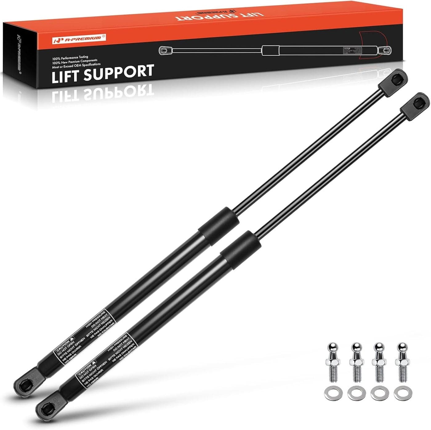 A-Premium 20.83 Inch 60lb Universal Lift Supports Gas Spring Shock Struts - 2-PC Set