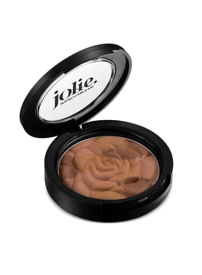 Blush Bouquet - Mosaic Rose Pressed Cheek Color -Multi-tasking - Shape, Bronze & Highlight Face - Cruelty Free (Maple Leaf)
