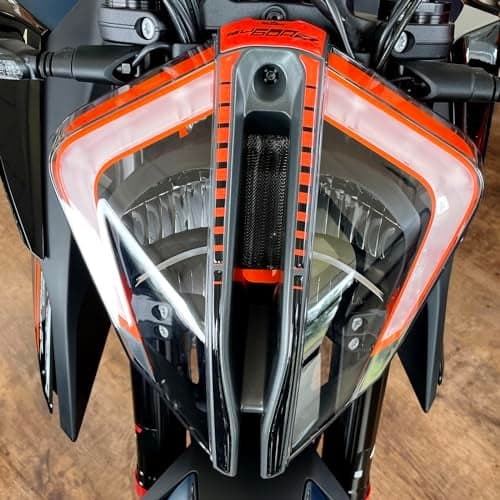 Resin Bike Motorcycle 3D Stickers Compatible with KTM 1290 Super Duke R 20222023 Headlight Protections from Impact and Scratches Resin Stickers Made in Italy
