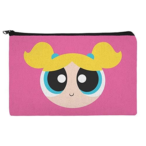 Powerpuff Girls Bubbles Head Makeup Cosmetic Bag Organizer Pouch