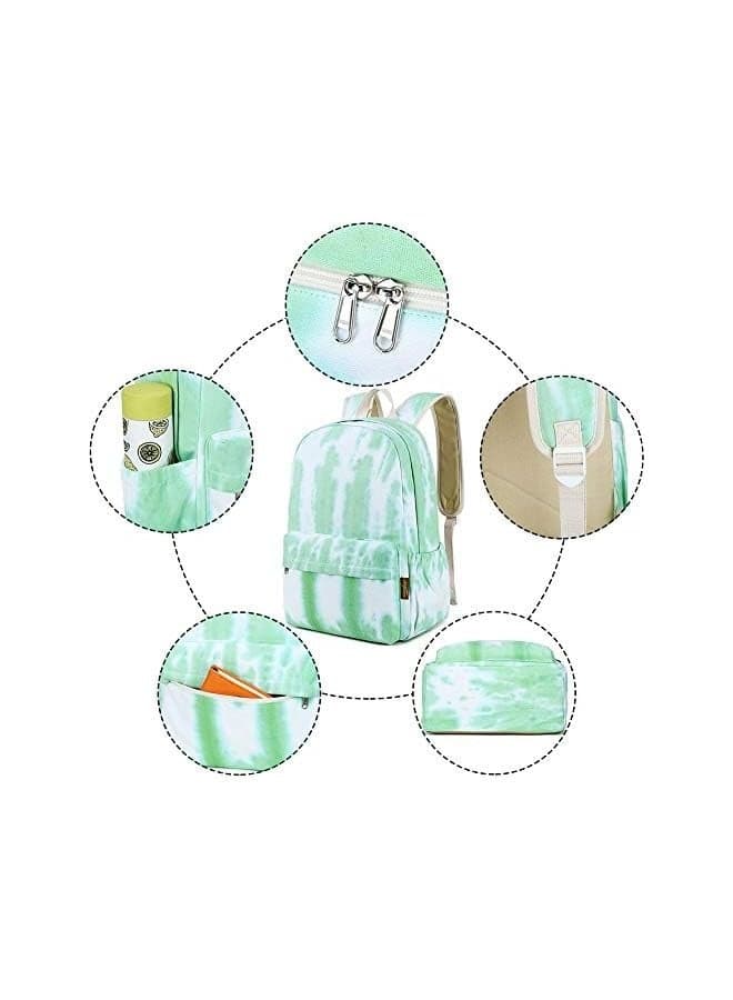 School Bag Backpack Girls, Mygreen Ranibow Style Unisex Fashionable Canvas Zip Backpack School College Laptop Bag for Teens Girls Students Casual Lightweight Travel Daypack Outdoor