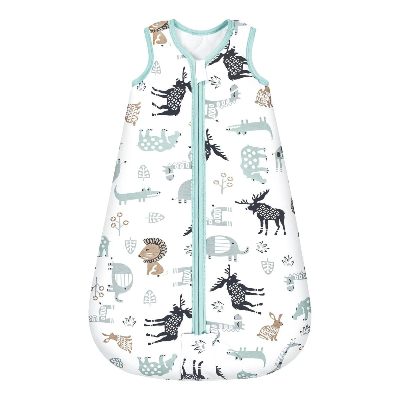 Mosebears Sleep Sack Baby Winter Wearable Blanket with 2Way Zipper25 TOG Cotton Sleep Sack Unisex Deer 612 Months
