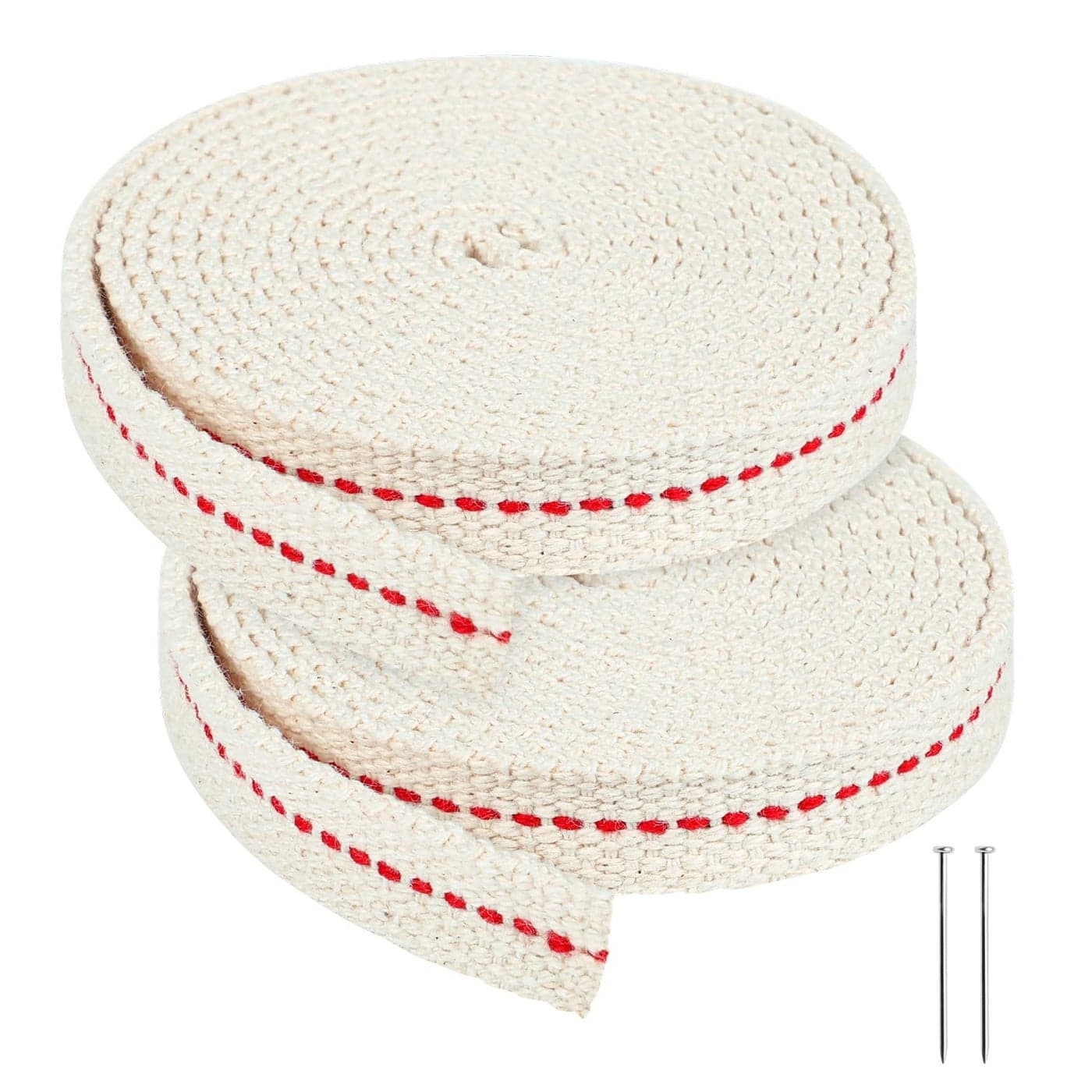 13 Feet 2 Rolls Cotton Oil Lamp Wick 12 Inch Replacement Oil Lanterns Wick for Oil Lamps and Oil Burners