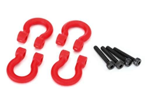 Traxxas 8234R Red Bumper DRings Vehicle