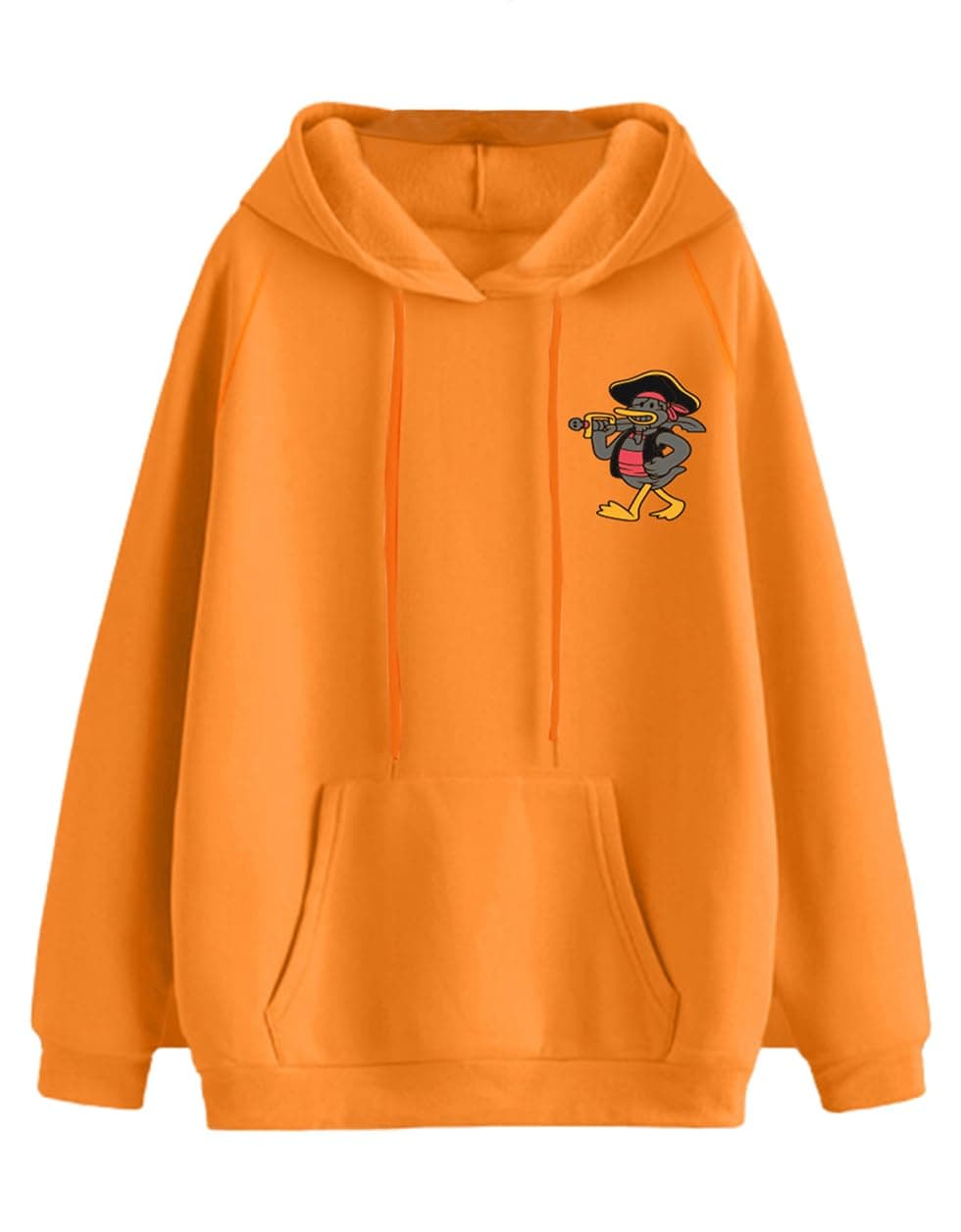 JUNEBERRY® Cotton Fleece Oversized Fit Graphic Printed Full Sleeve Hooded Sweatshirt for Women/Girls (Available in S to 3XL) (JHD0423ORPT74_XXL)