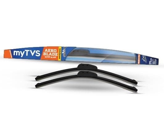 myTVS Frameless wiper blades | Wipers for All car | Wiper set for Front Wind Shield | Size 12" x 12" Inches