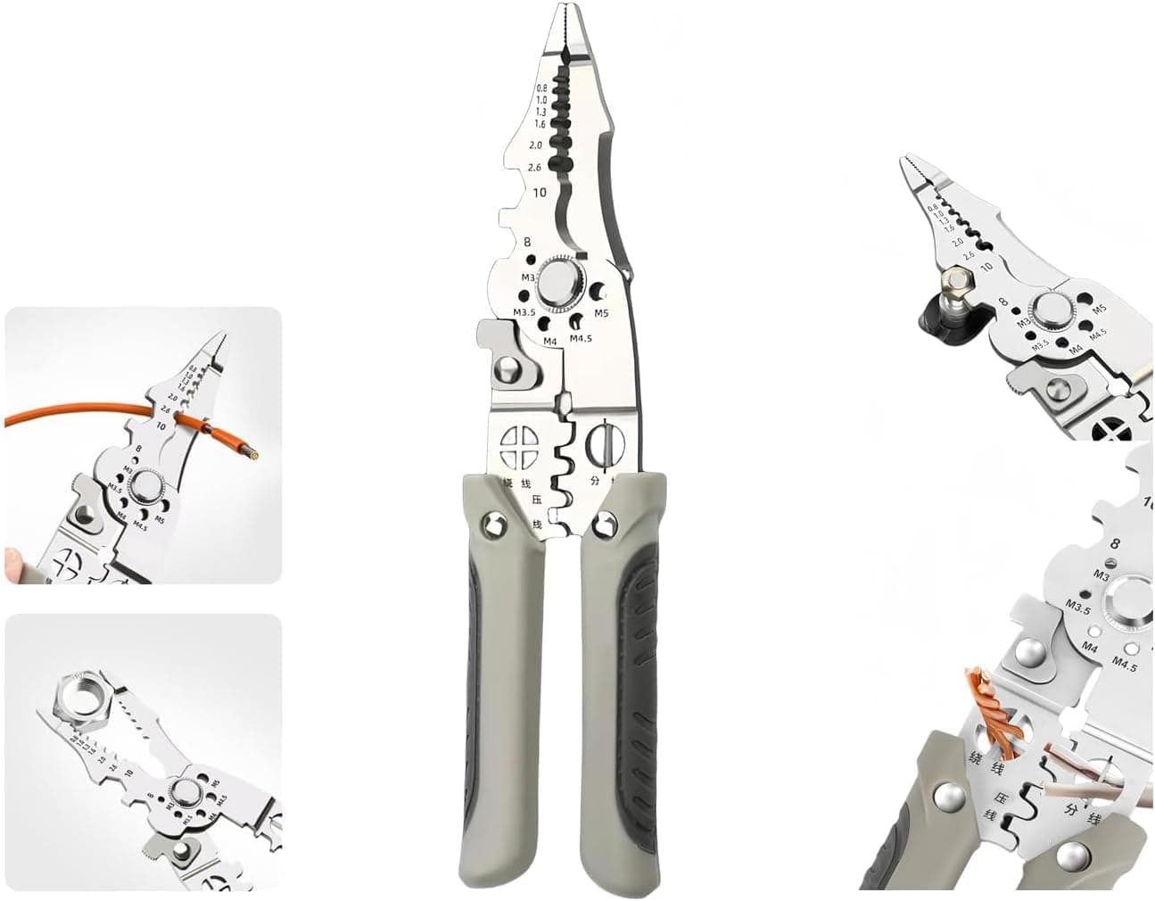 Deoxys Wire Stripper MultiFunction Wire Strippers Wire Stripper Tool Wire Crimping Tool Wire Cutter Electrical Wire Crimper Tool Wire Strippers Electrical Cable Stripper