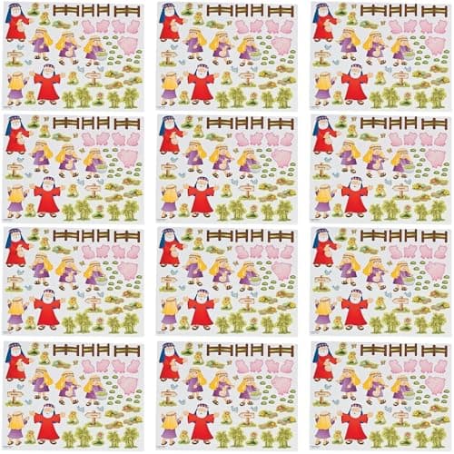 Fun Express MakeAScene Parable Prodigal Son Stationery Stickers Make A Scene Lrg 12 Pieces