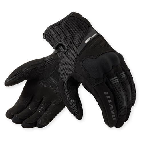 REV'IT! Men's Cavern Adventure Touring Motorcycle Gloves (Black - Large)