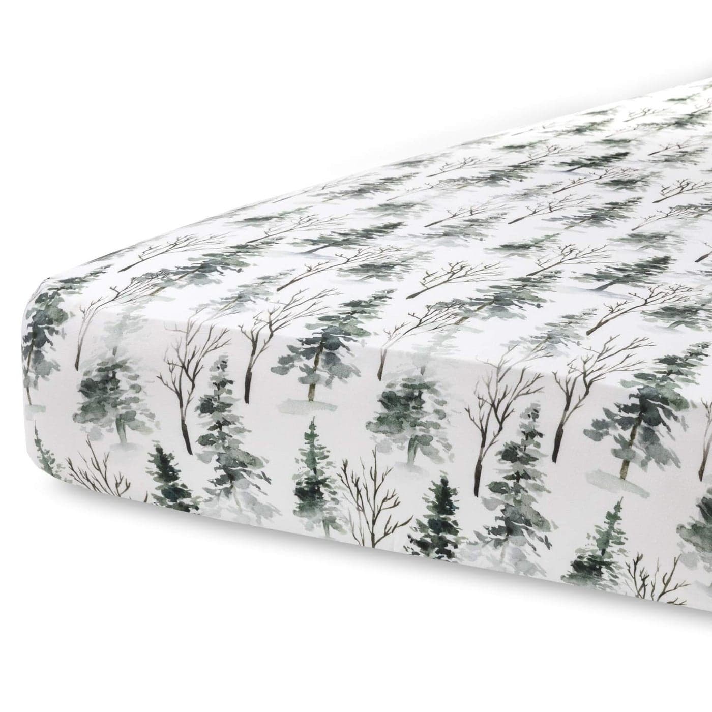 Pobi Baby Premium Fitted Crib Sheets for Standard Crib Mattress UltraSoft Cotton Blend Stylish Woodland Pattern Safe and Snug for Baby MagicalWoods