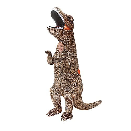 KOOY Inflatable CostumeHalloween T REX Dinosaur For KidsFull Body Blow Up Costumes