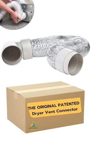 STV-M Space-Saving Dryer Vent – Airtight Seal, Durable Build, Complete Duct Connection Kit – Designed for Tight Spaces by Ziggurat