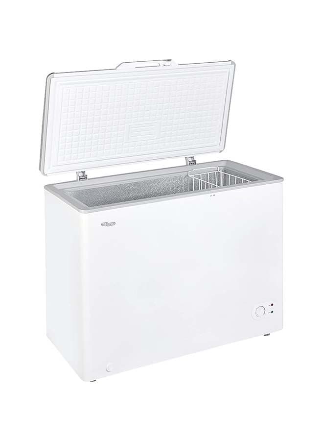 250 Liter Chest Freezer, Wired Storage Basket, Top Load, Energy Efficient, Lock and Key, R600a, Light-Weight Construction - 220 W SGF244HE White