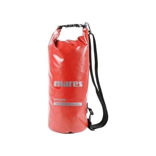 Mares Cruise Dry T10 Red Diving Equipment Bag 10L Tubular Waterproof Sack for Water Sports Outdoor Activities