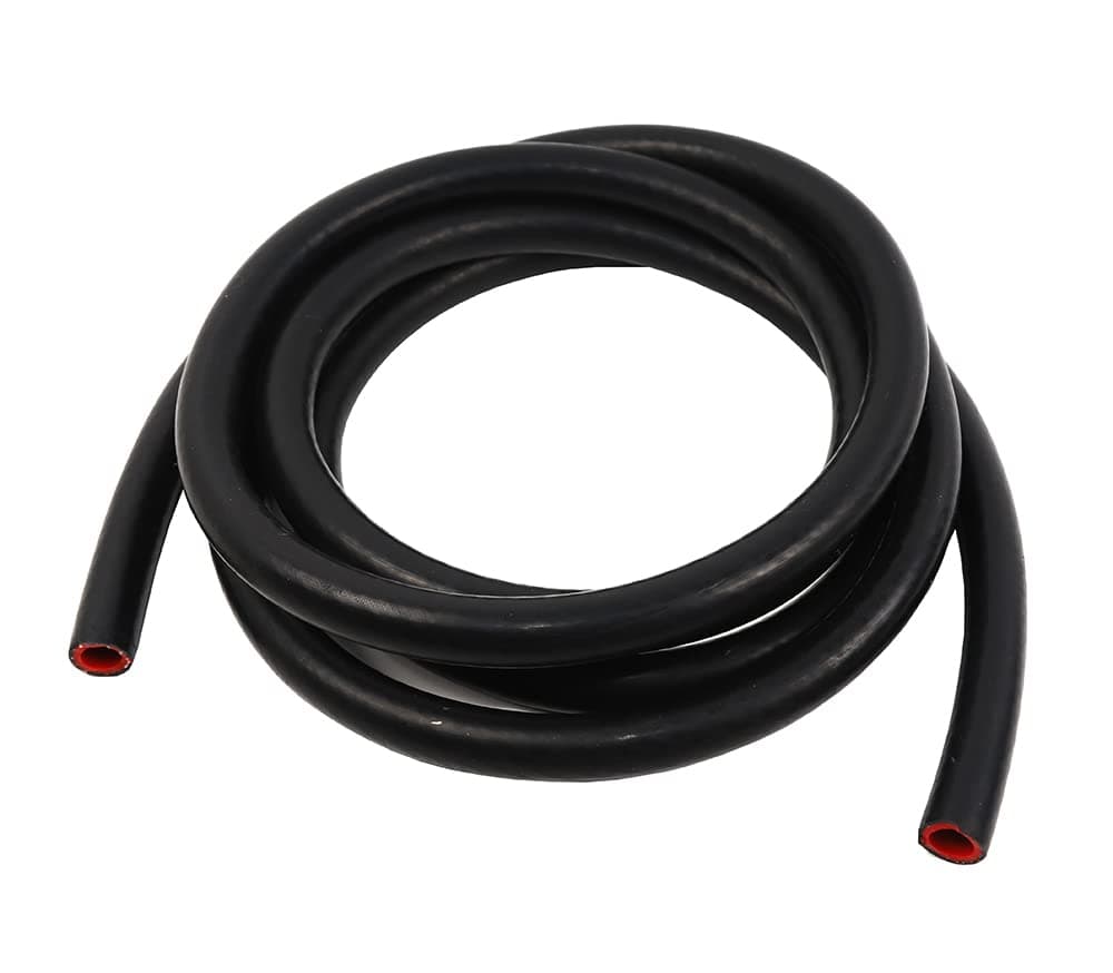 LTI Universal 10ft 10mm 3/8" ID High Temperature 1-Ply Reinforced Silicone Heater Hose (BLACK, 10MM)