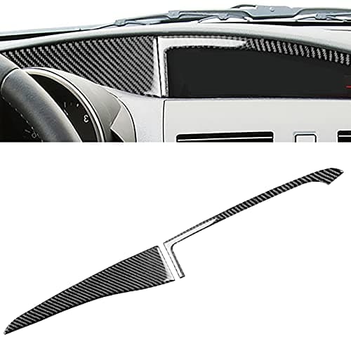 UOADA Carbon Fiber Car Sticker Interior Top of Dash Screen Frame Dashboard Cover Trim Compatible With Mazda 3 Axela 2010-2013 Mazdaspeed 3