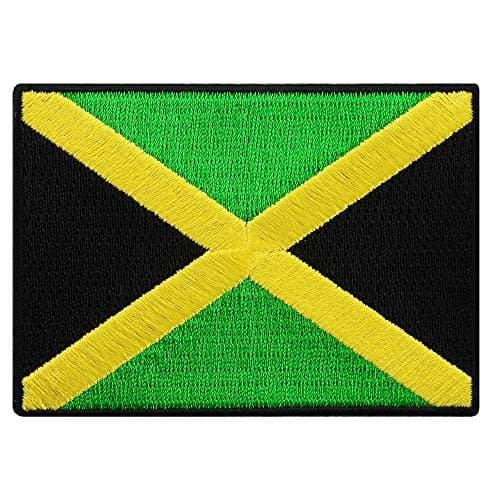 Cypress Collectibles Jamaica Flag Patch Premium Embroidered Appliqu Carribean Country Iron On Patches Dimensions 35 x 25