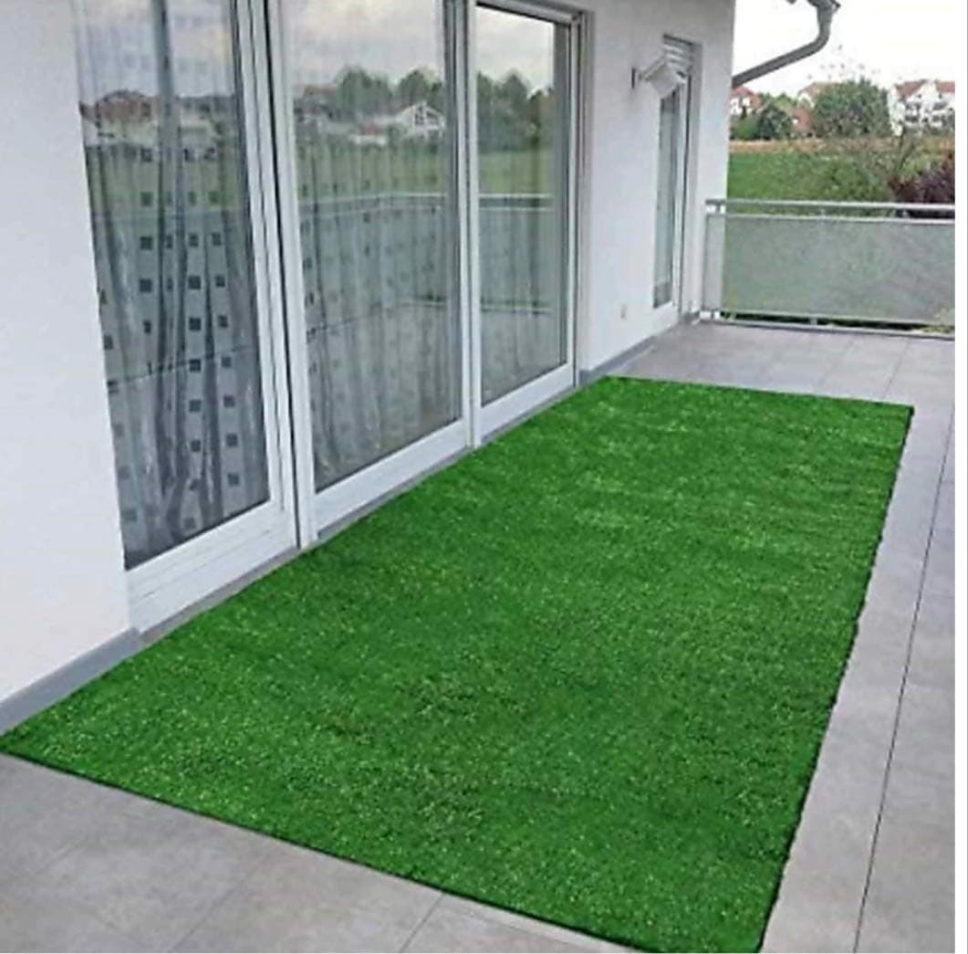 COMFY HOME High Density Artificial Grass Carpet (3.25 X 7 Feet, 1 Piece)