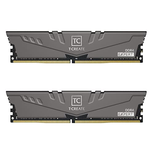 TEAMGROUP TCreate Expert overclocking 10L DDR4 64GB Kit 2 x 32GB 3200MHz PC4 25600 CL16 Desktop Memory Module Ram TTCED464G3200HC16FDC01