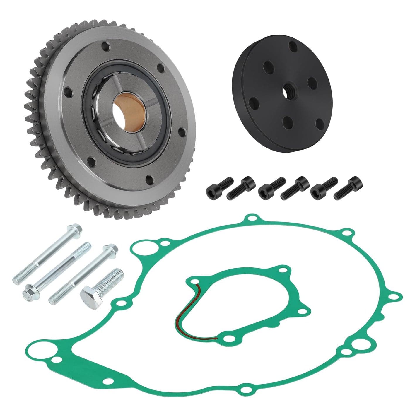 Starter Starting Clutch One Way Gear Bearing Gasket Flywheel Puller Kit for Yamaha Raptor 660 YFM660R 20042005 OEM 5LP155152000 5LP155901000 5LP154550000 5LP154510000