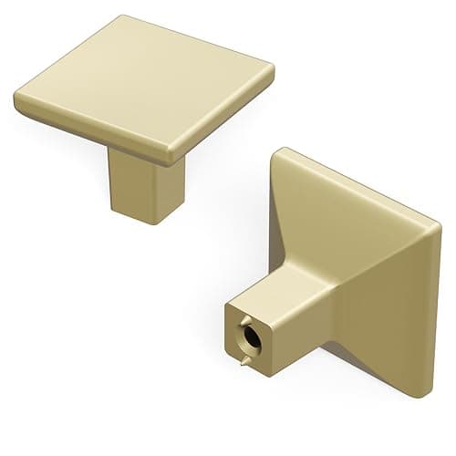 Hickory Hardware Solid Core Kitchen Cabinet Knobs, Luxury Cabinet and Dresser Knobs, Handle Pulls for Doors & Drawers, 1-1/4 Inch, Elusive Golden Nickel, Skylight Collection (Pack of 1)