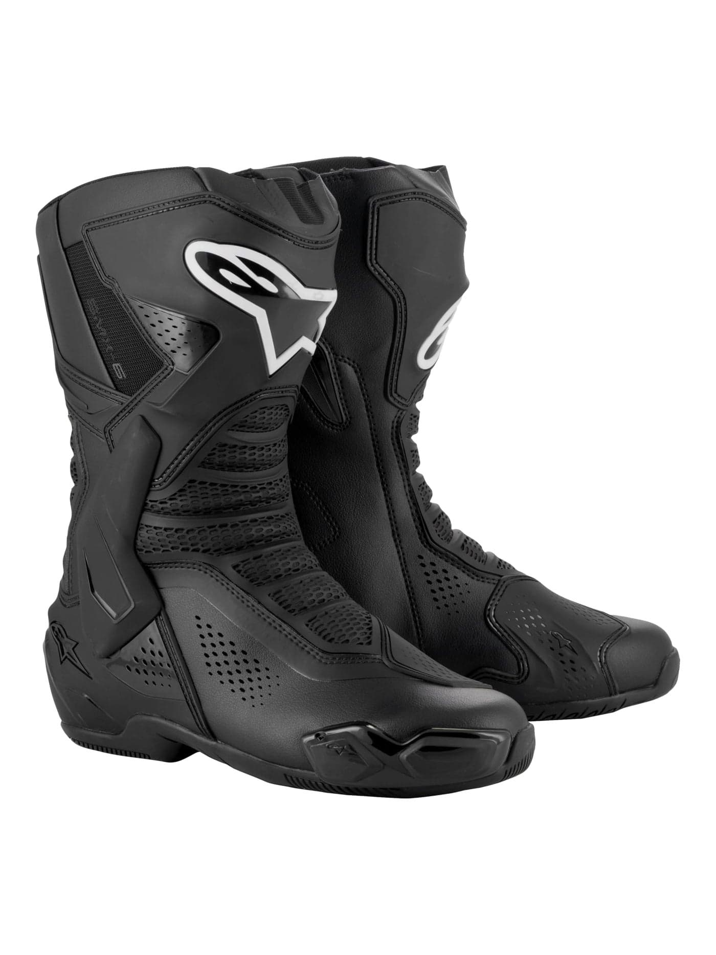 Alpinestars SMX-6 v3 Vented Motorcycle Boots, Advanced Ventilation, Superior Grip, Durable Design, High-Performance Comfort, 42, Black