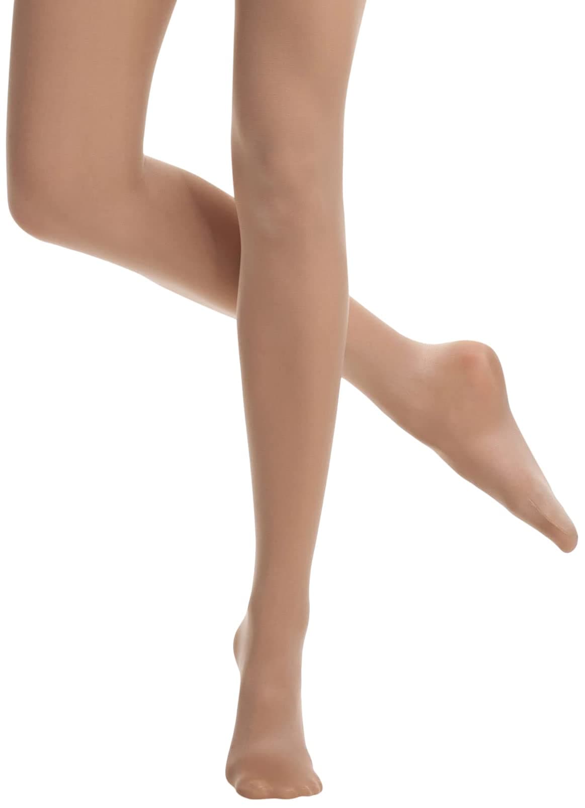 Danskin Women's Compression Footed Tight, Light Toast, D